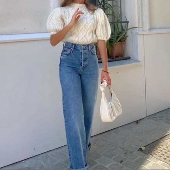 Zara Wide Leg Blogger Jeans - Picture 3 of 3